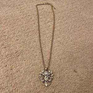 J Crew crystal pendant necklace